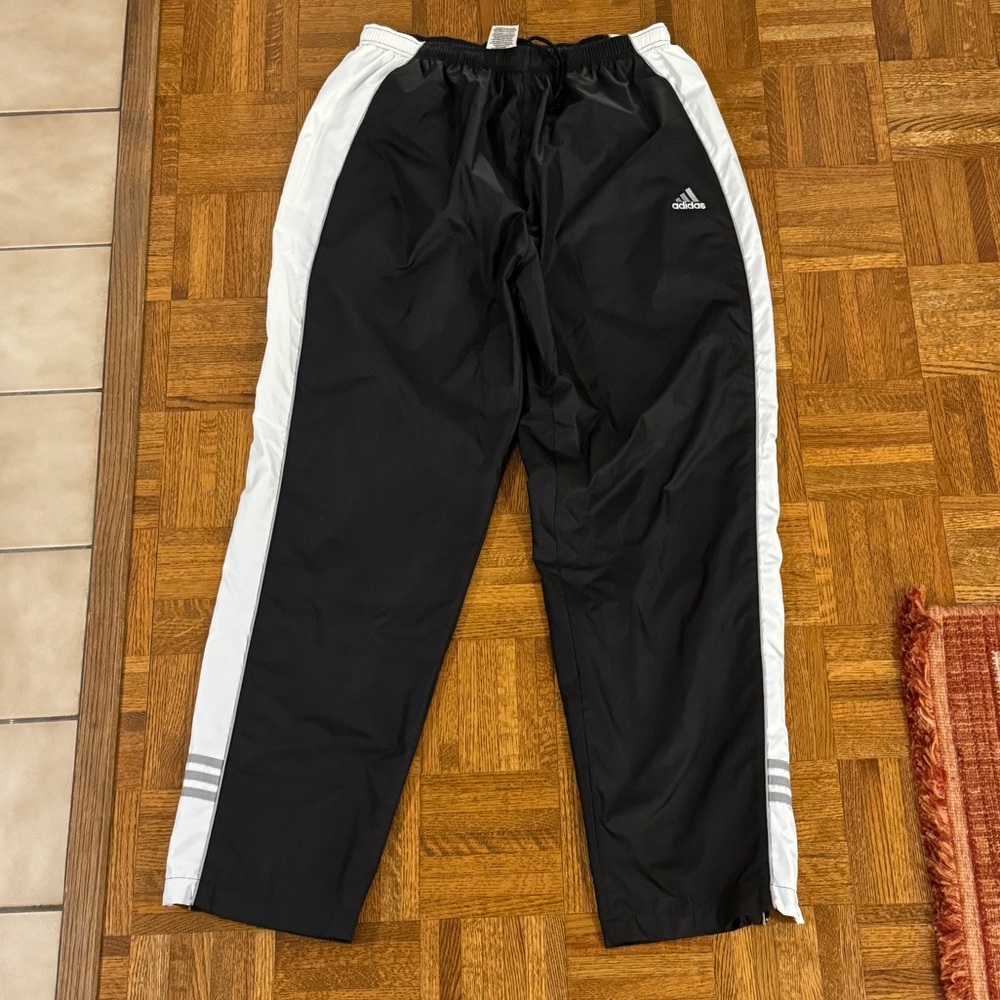 Adidas Black and White Men's Pants